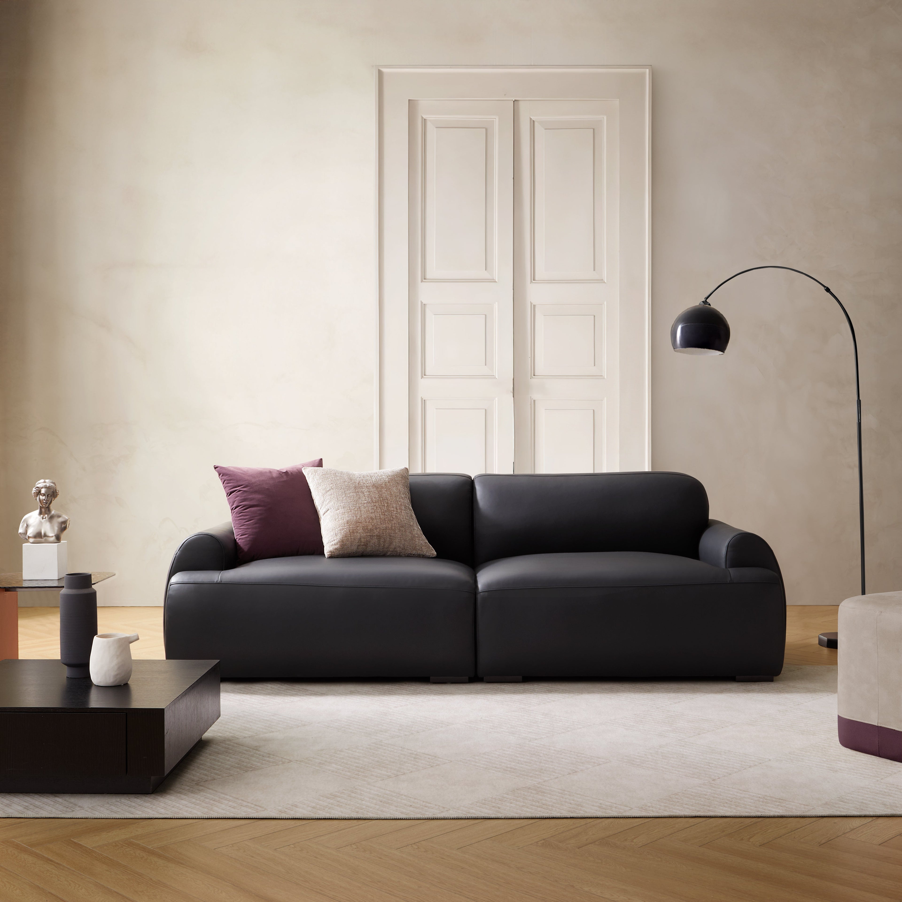 Brenley Modern Leather Sofa