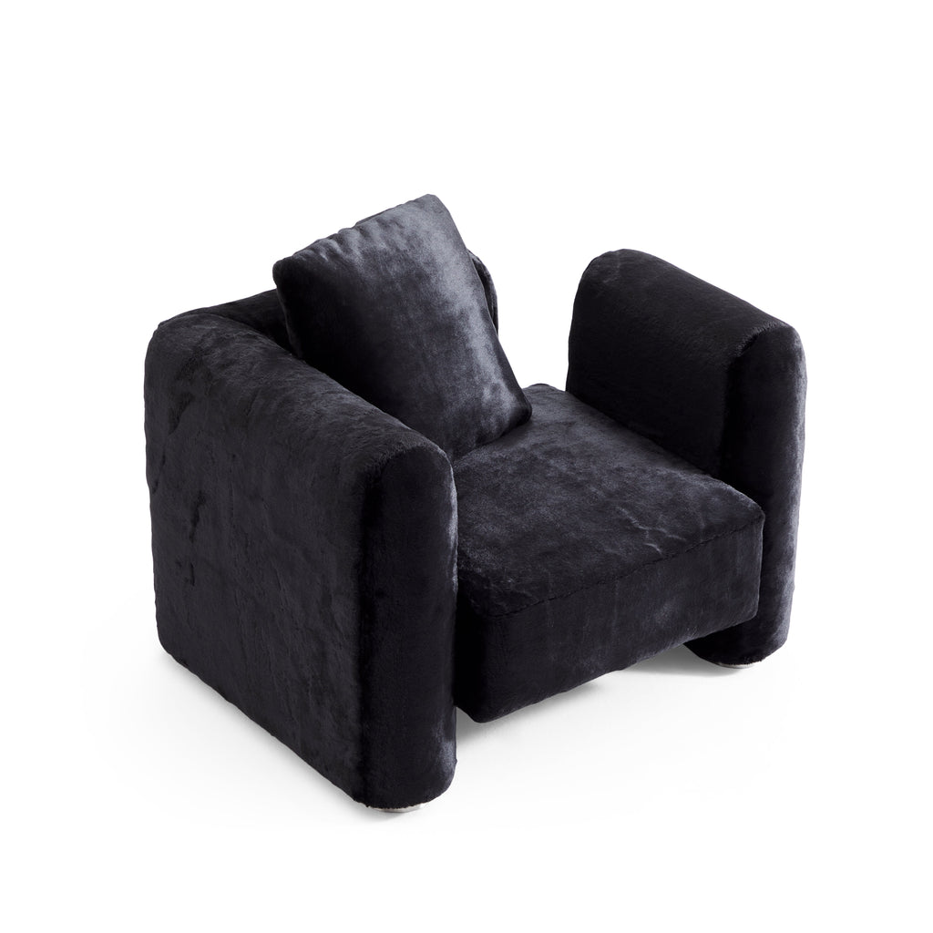 Obsidian Plush Accent Chair