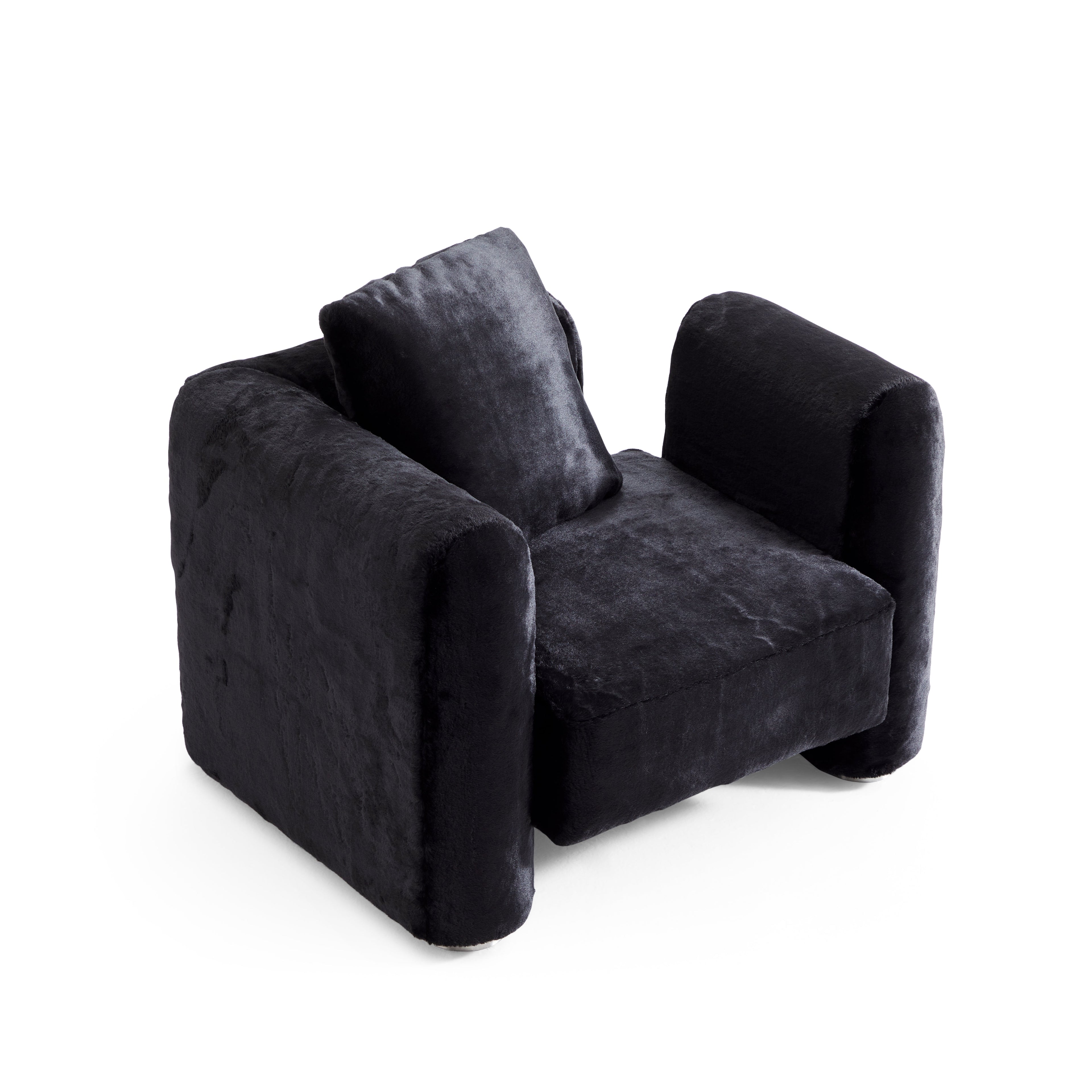 Obsidian Plush Accent Chair