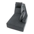 Canapé-lit d'intérieur moderne et élégant, 125 cm, aux lignes épurées, pour le salon, beige