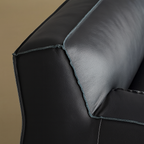 Deacon Minimalist Top Grain Leather Sofa