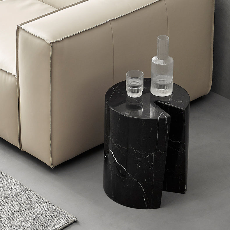 Seraphic Marble Round Side Table