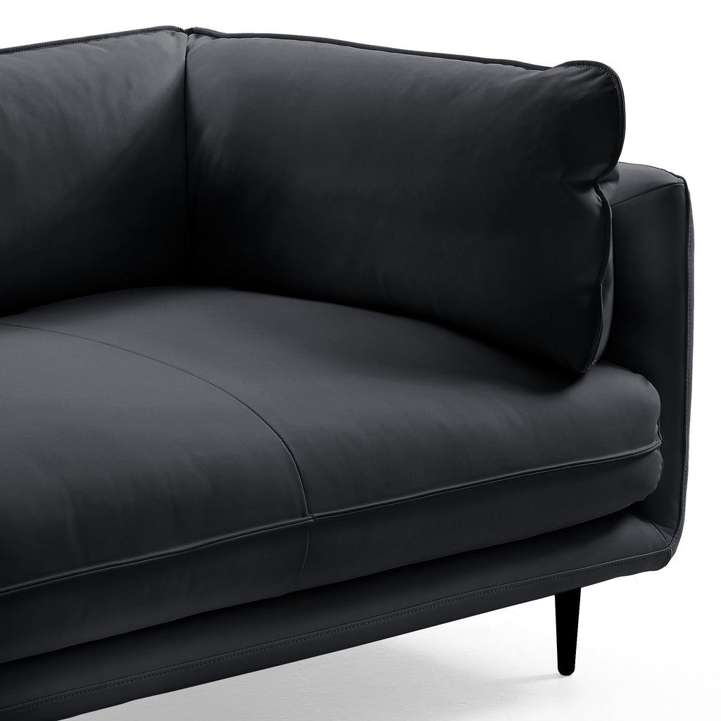 Vanilla Brown Leather Sofa