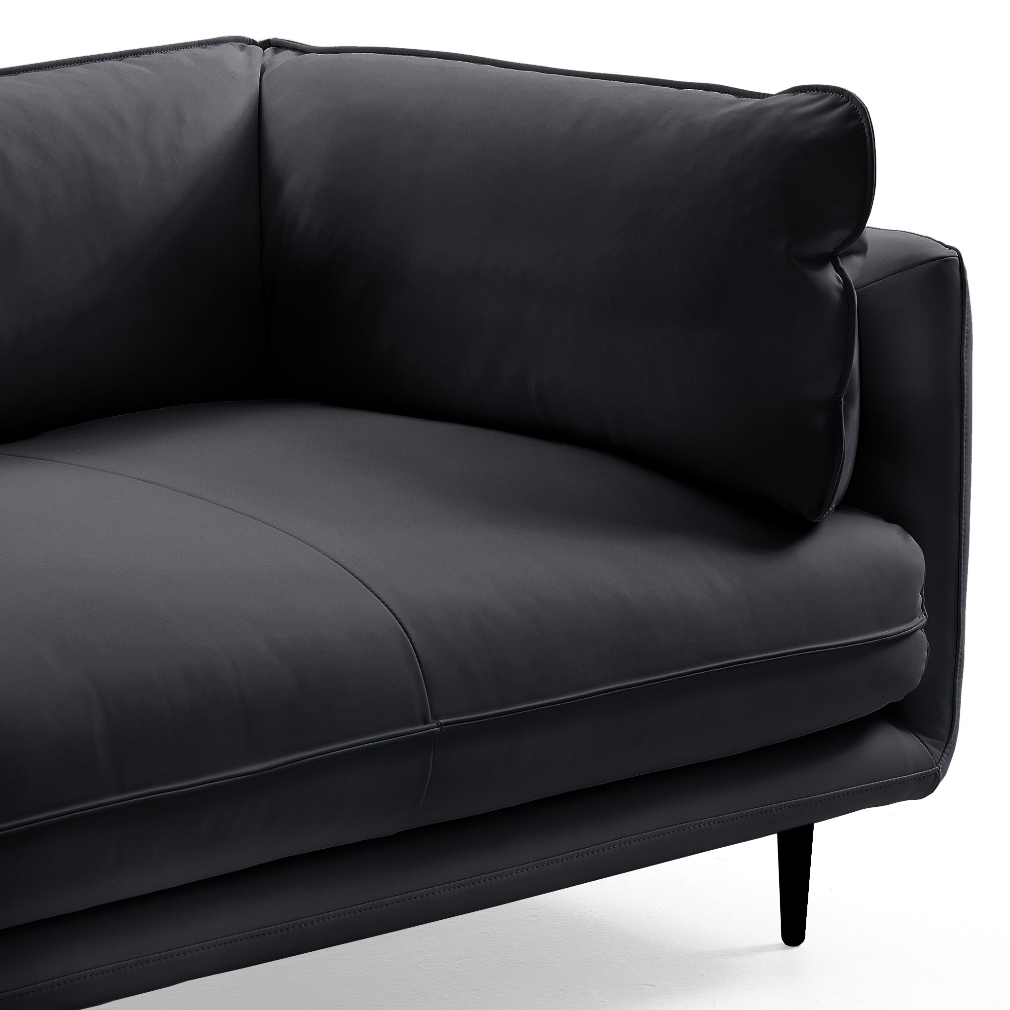 Vanilla Brown Leather Sofa