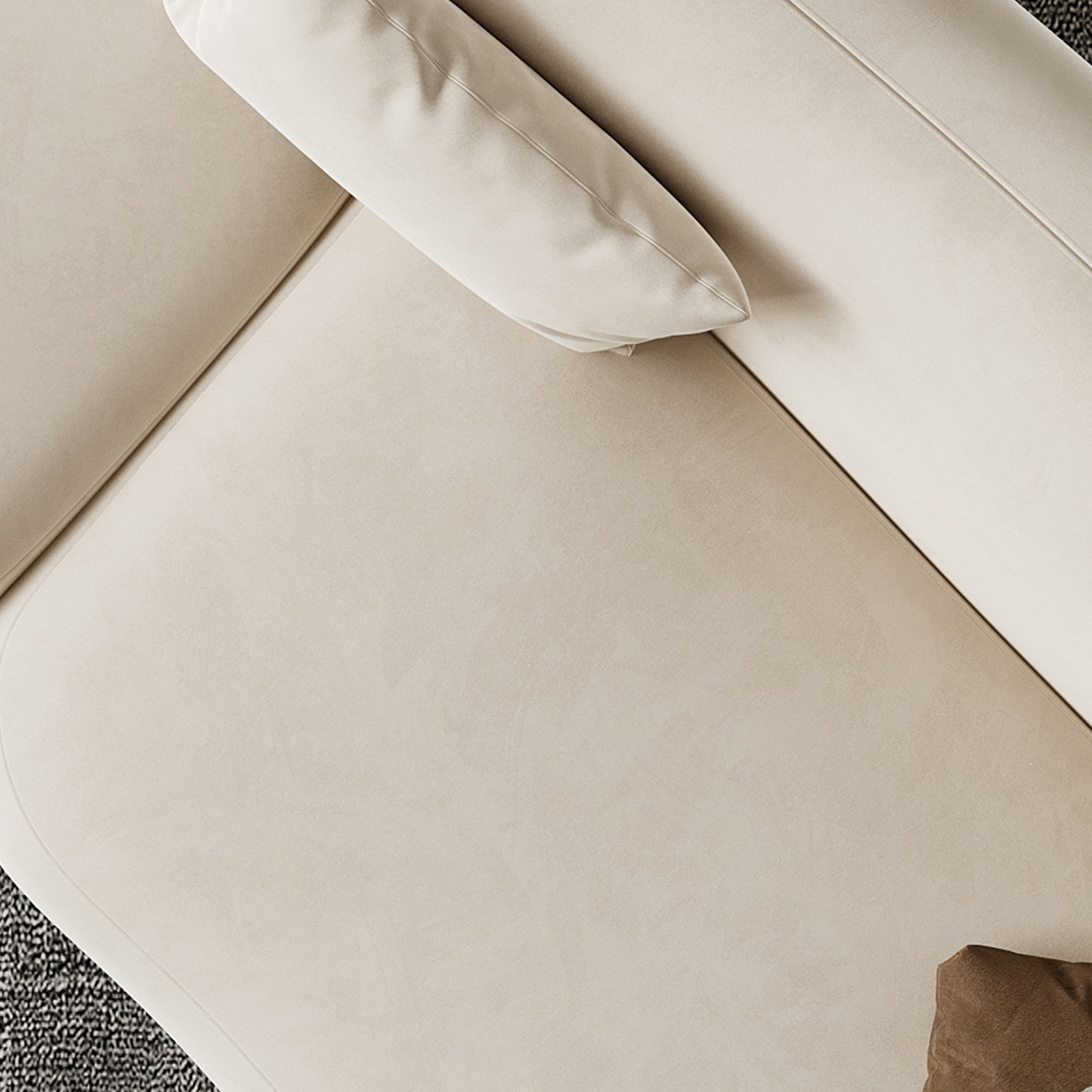 Velvet Curved Sectional Sofa