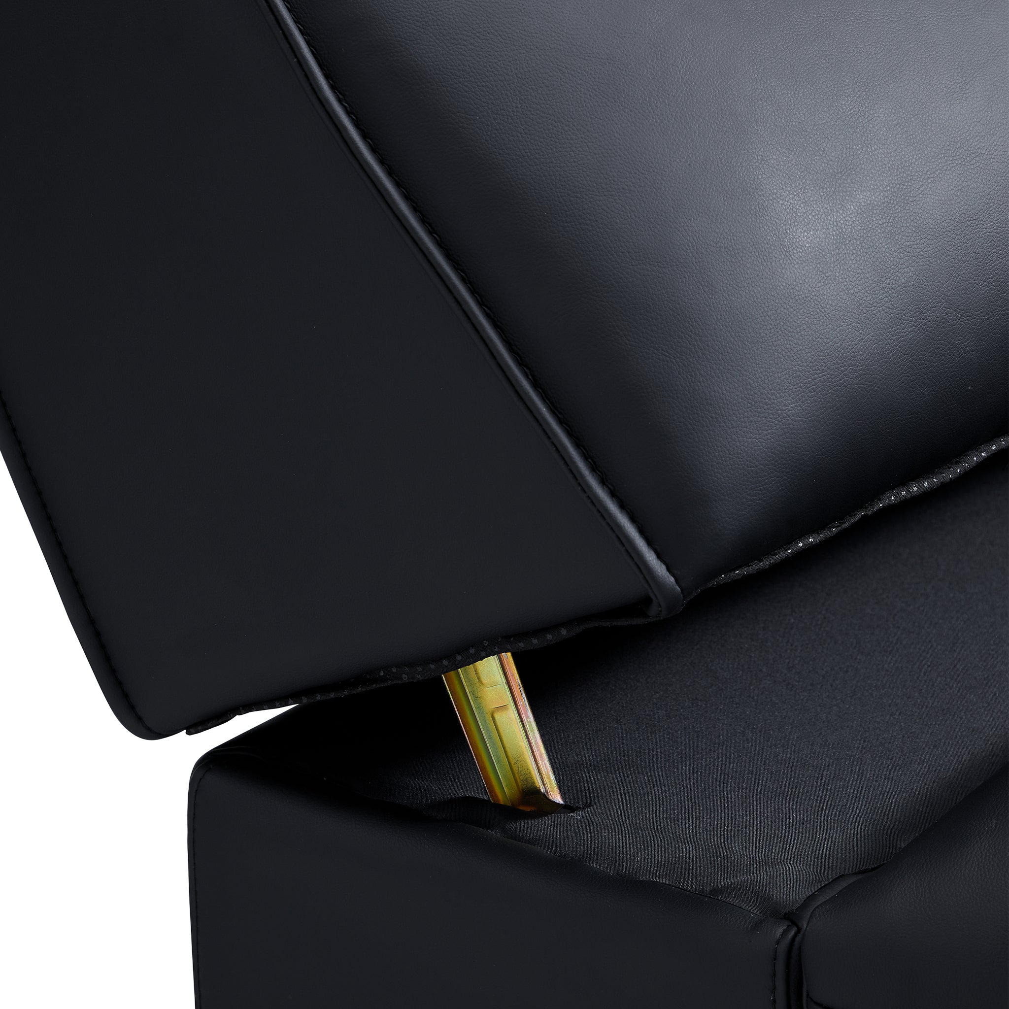 Domus High-Back Modular Leather Sofa and Ottoman