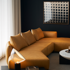 Amber Vintage Leather Sectional