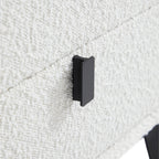 Cushy Boucle Fabric Nightstand