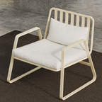 Mykonos Aluminum Outdoor Patio Conversation Set with Cushions