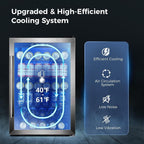 Réfrigérateur à boissons de 145 canettes, mini-réfrigérateur de 4,4 pi³ avec porte vitrée pour sodas, bières et vins – Façade transparente pour la maison, le bureau ou le bar