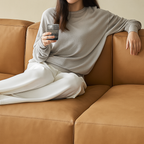 Geometry Low Profile Italian Leather Sectional