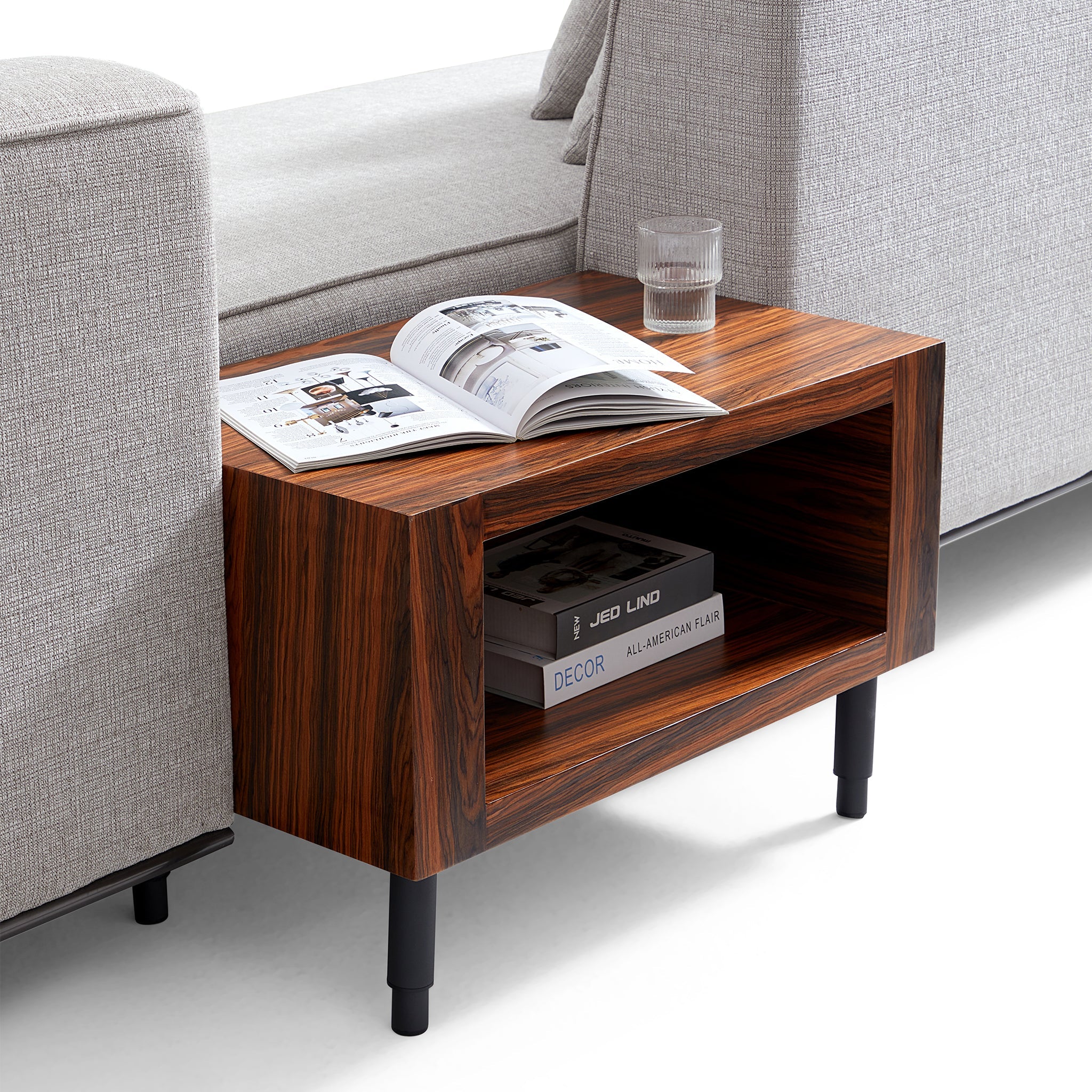 Brandy Channel Tufting Sectional with Coffee Table