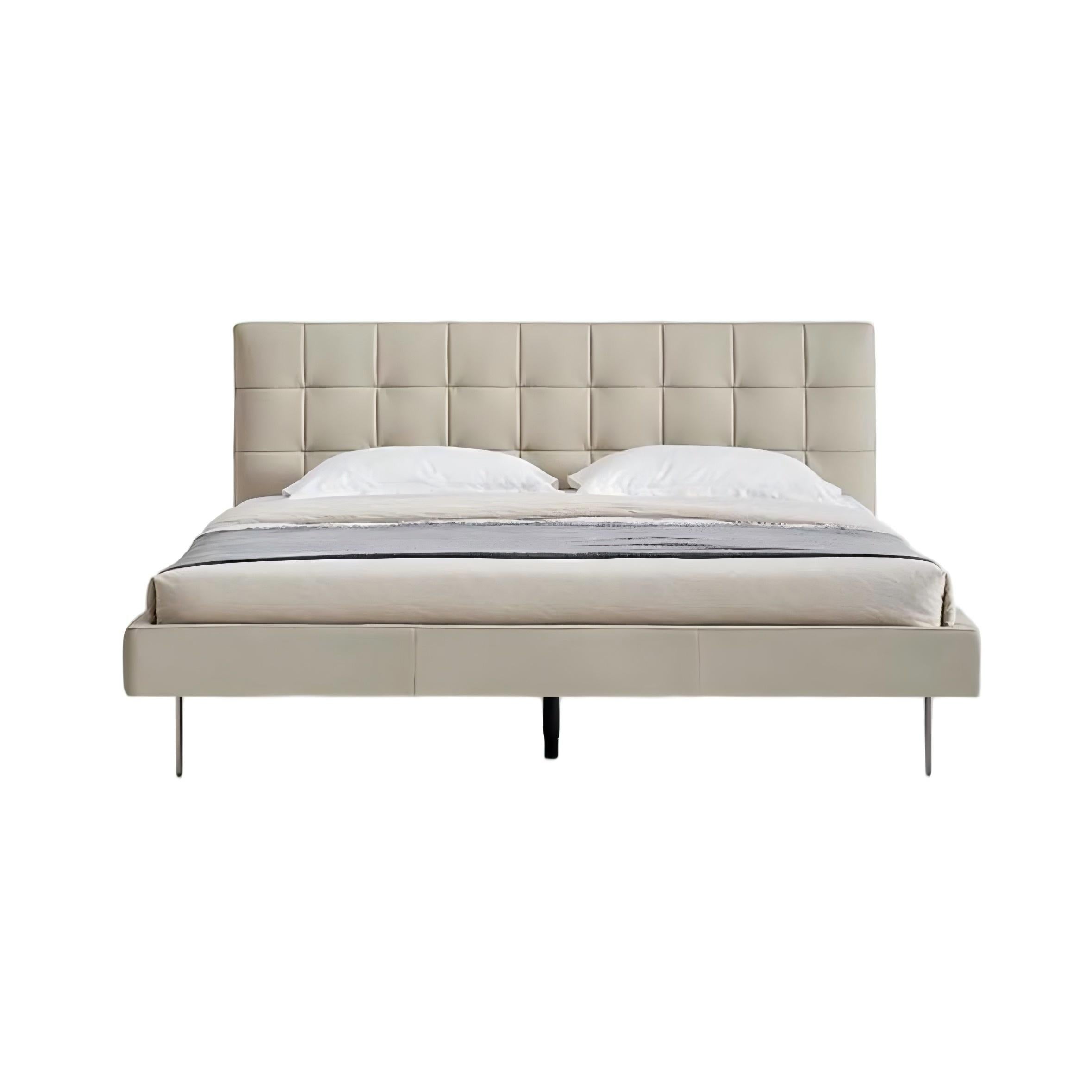 Mocha Slice Leather Bed