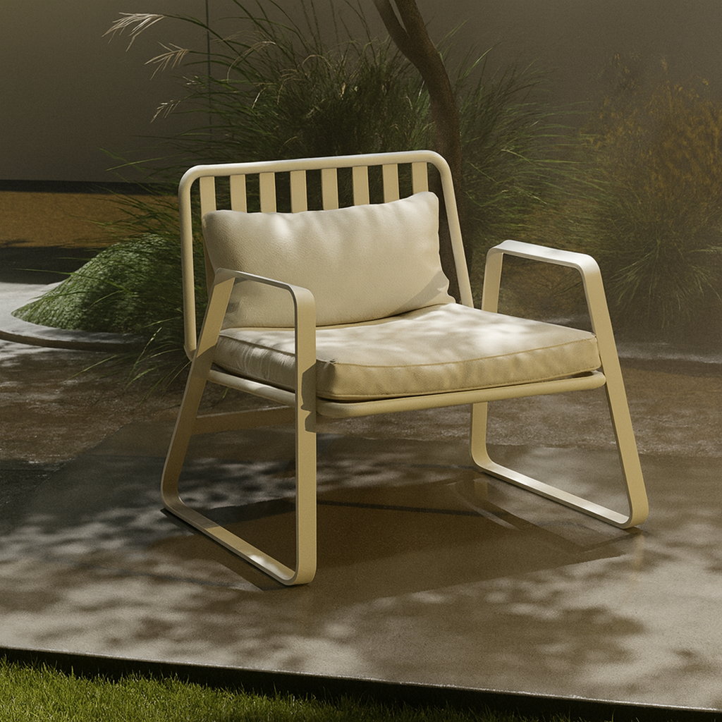 Mykonos Aluminum Outdoor Patio Conversation Set with Cushions