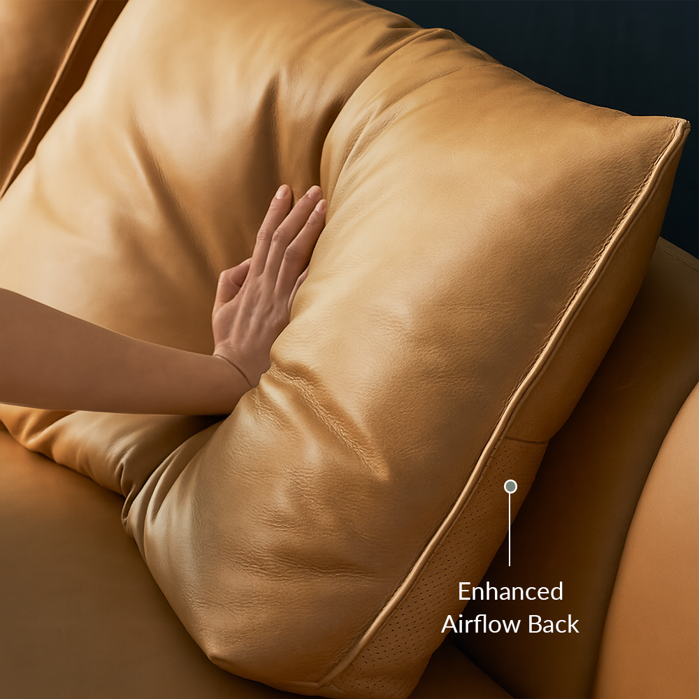 Amber Vintage Leather Sofa