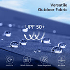 Parasol double extra large de 15 pieds pour patio double face de MAISON ARTS avec base incluse