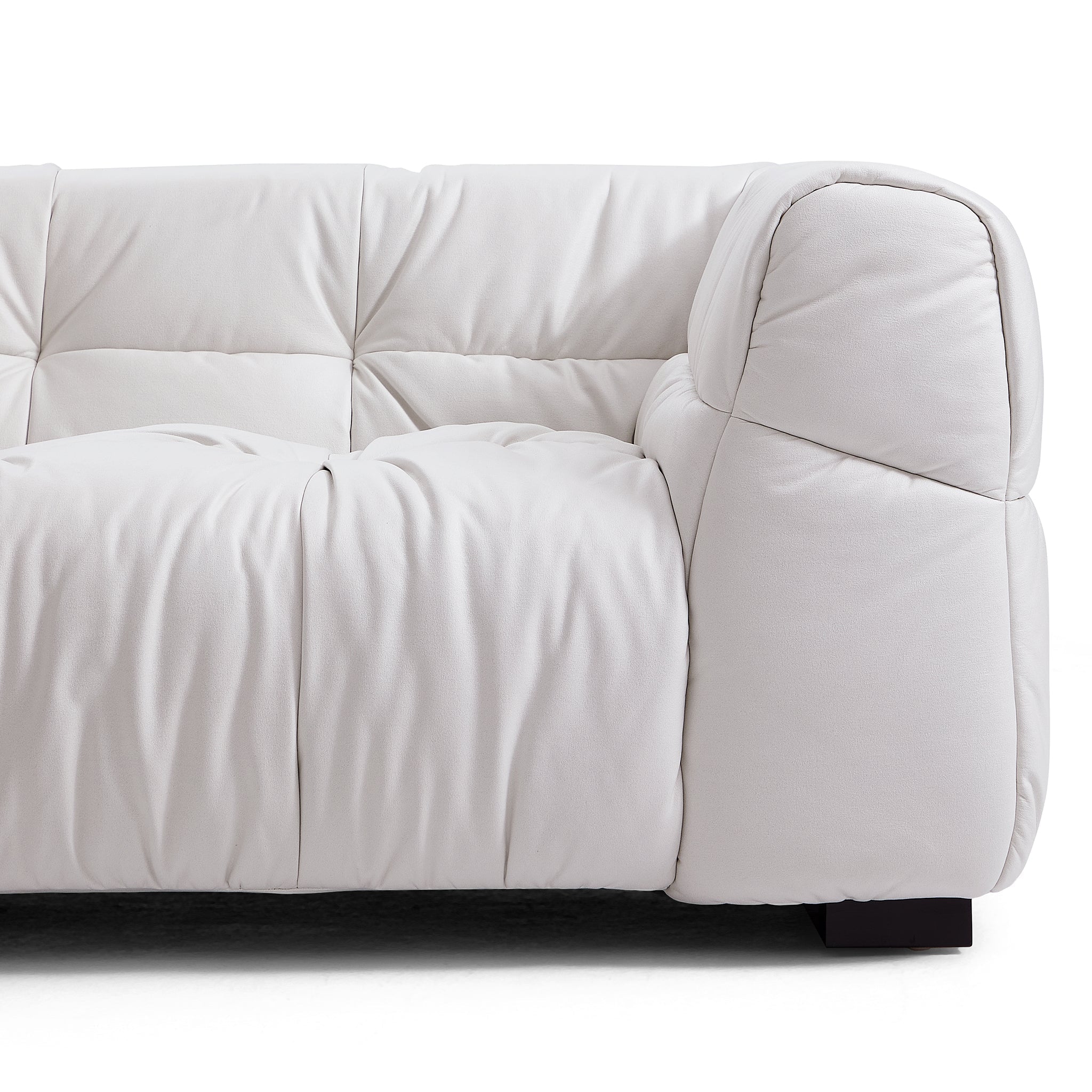 Boba Black Leathaire Sectional
