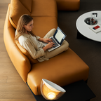 Amber Vintage Leather Sectional