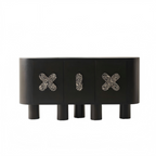 Cross & Line Black Sideboard Cabinet