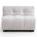 Boba Cream Leathaire Sectional Set