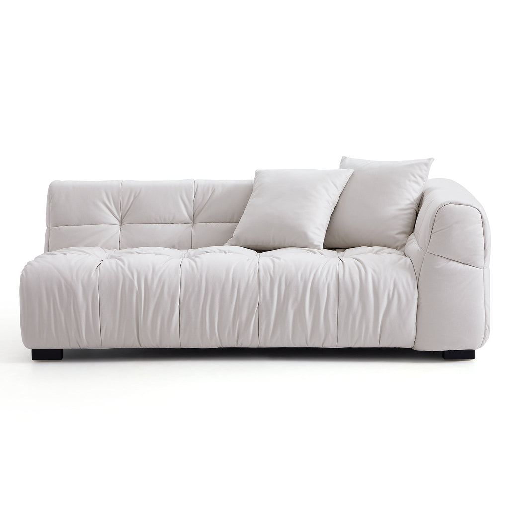 Boba Cream Leathaire Sectional Set