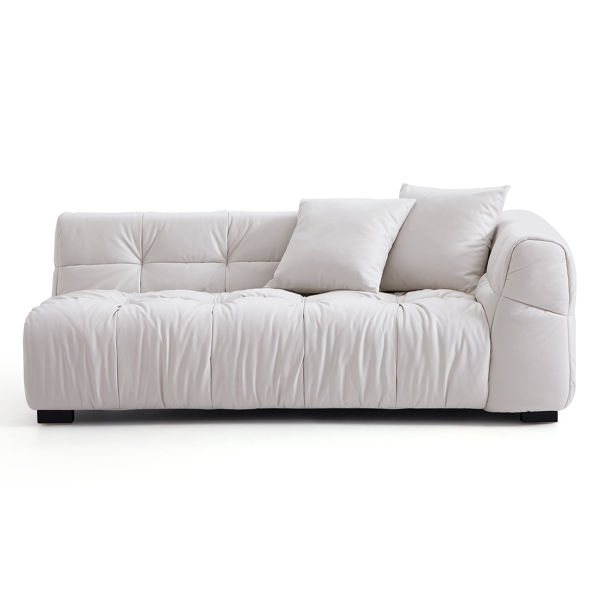 Boba Cream Leathaire Sectional Set
