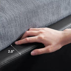 Sugar Cube Leather Bed