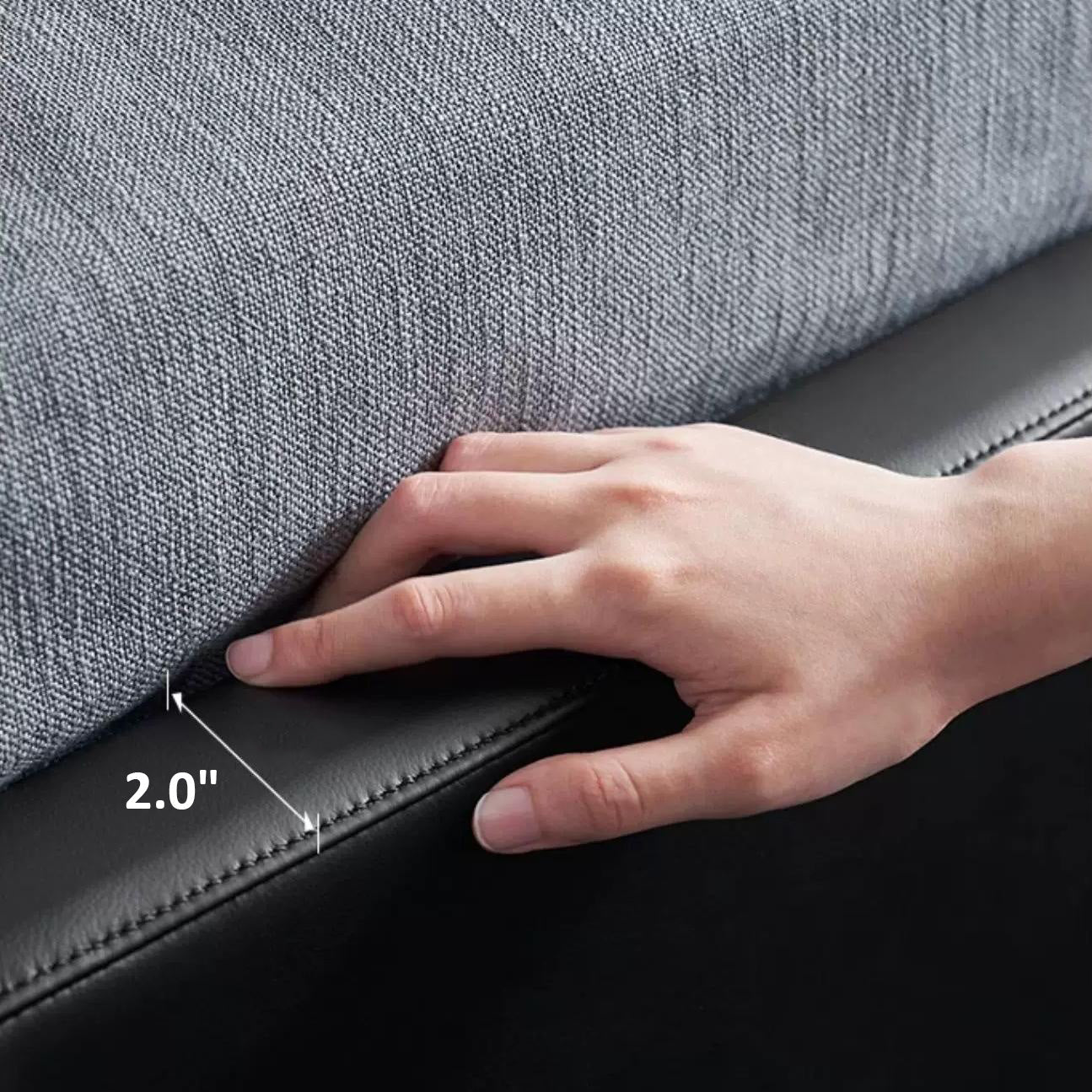 Sugar Cube Leather Bed