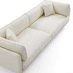 Vanilla Brown Leather Sofa