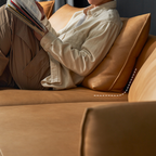 Amber Vintage Leather Sectional