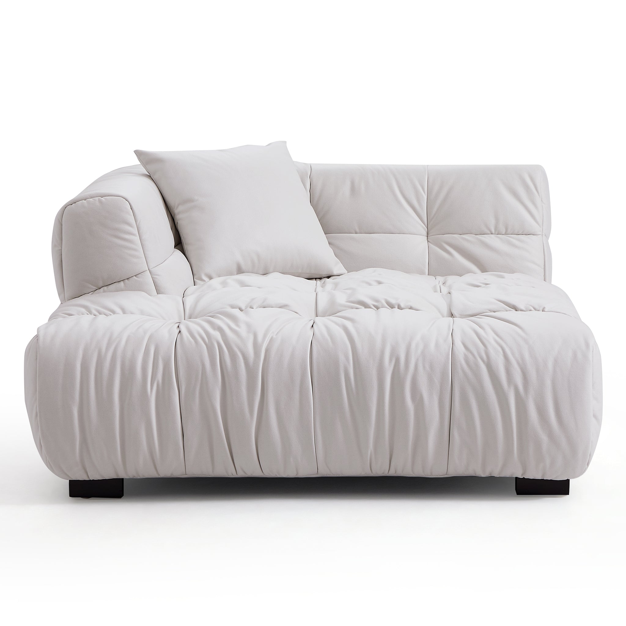 Boba Cream Leathaire Sectional Set