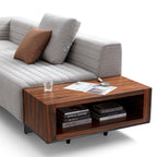 Brandy Channel Tufting Sectional with Coffee Table
