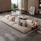 Brandy Channel Tufting Sectional with Coffee Table