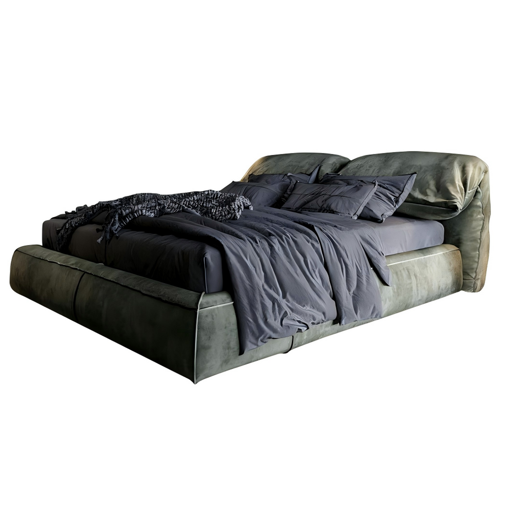 Pistachio Frosted Fabric Bed