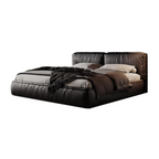 Tofu Noir Leather Bed