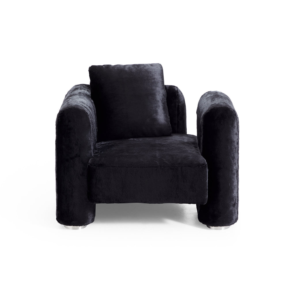 Obsidian Plush Accent Chair