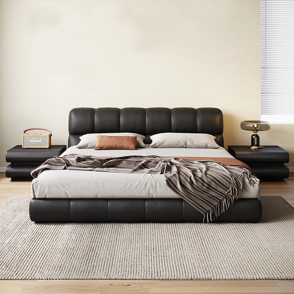 Cocoa Puff Leather Bed