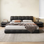 Cocoa Puff Leather Bed
