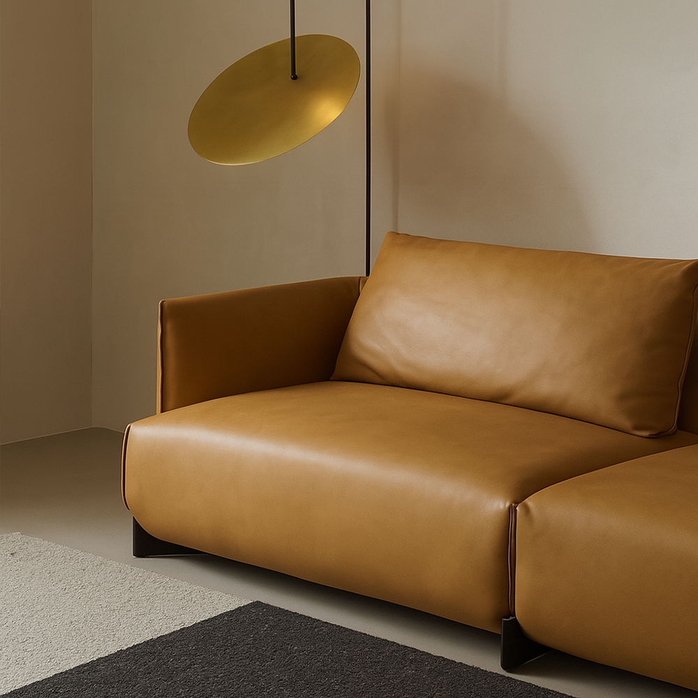 Amber Vintage Leather Sofa