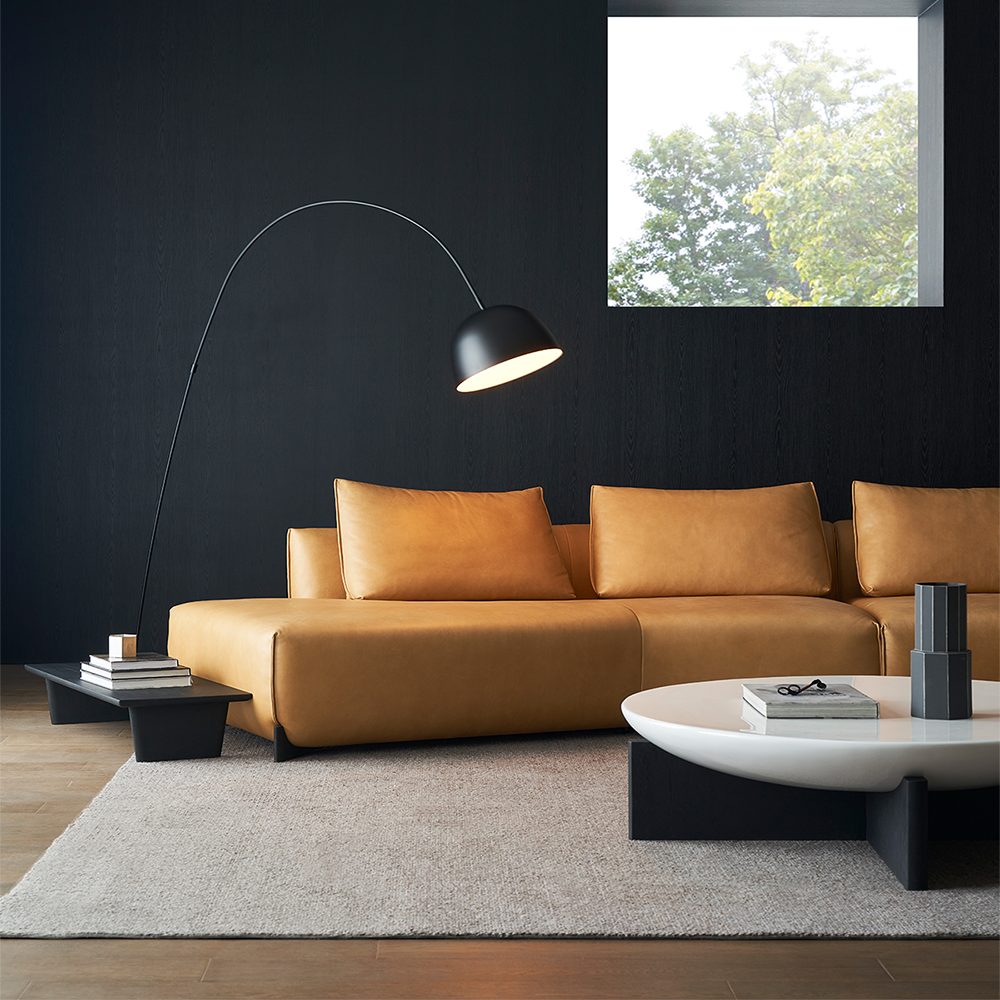 Amber Vintage Leather Sectional