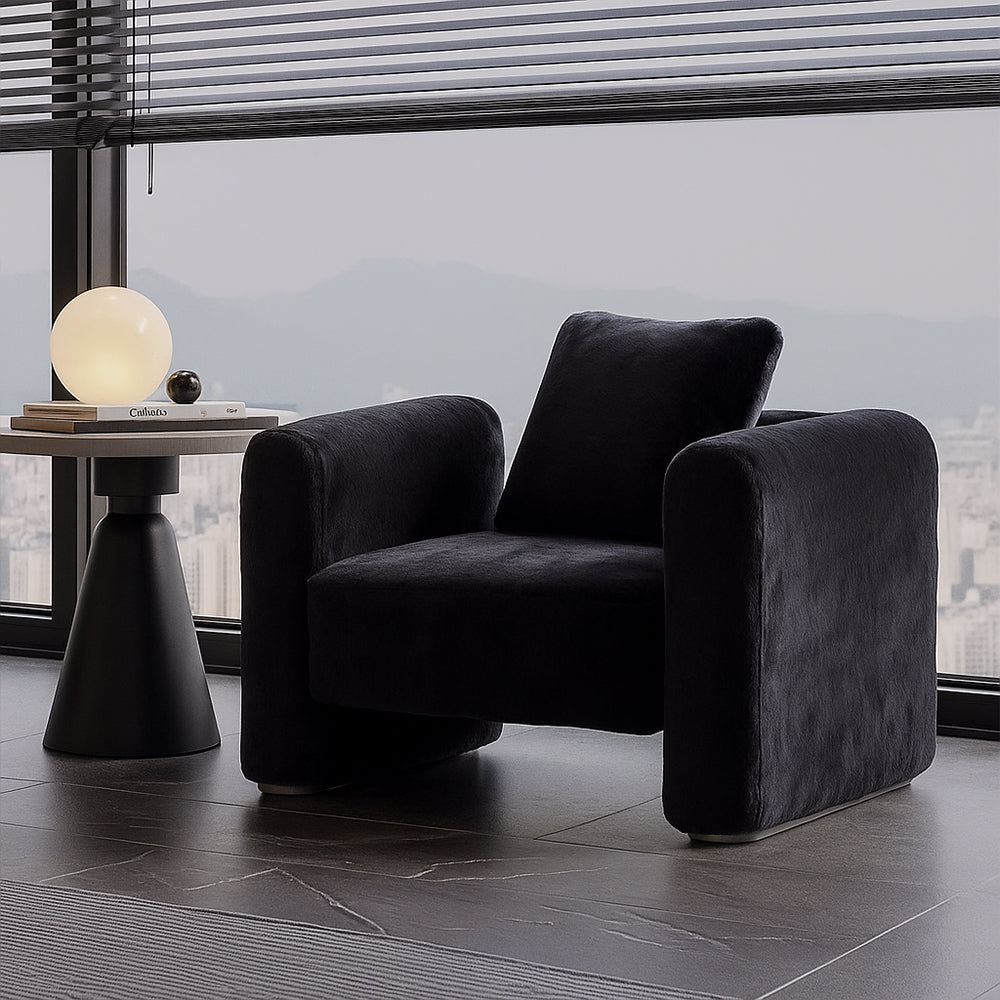Obsidian Plush Accent Chair