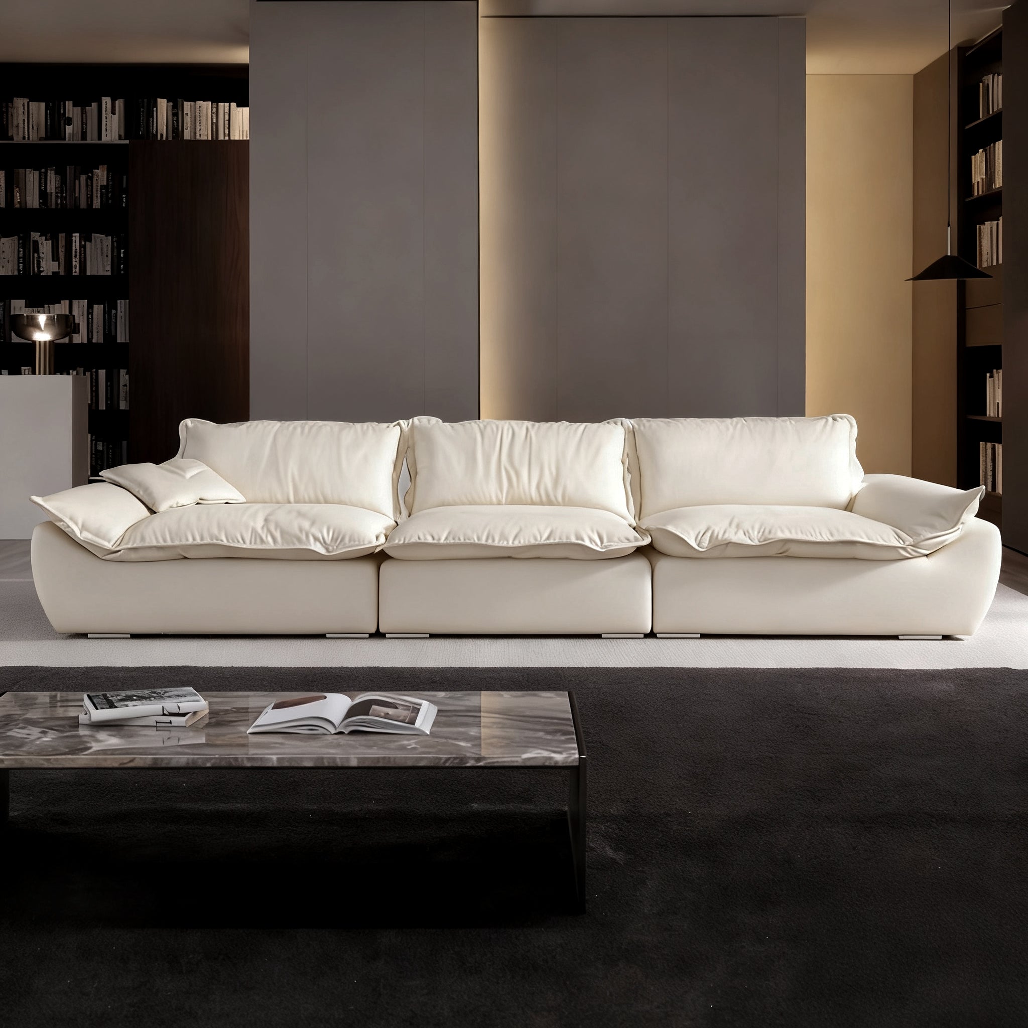 Raisa Vintage Leather Sailboat Sofa