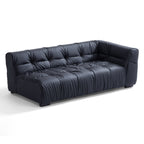 Boba Black Leathaire Sectional