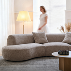 Nestled Curved Open-End Sectional Sofa