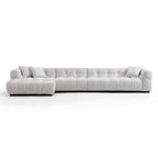 Boba Cream Leathaire Sectional Set