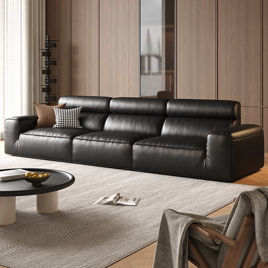 Domus High-Back Modular Leather Sofa