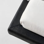 Charcoal Toast Leather Bed