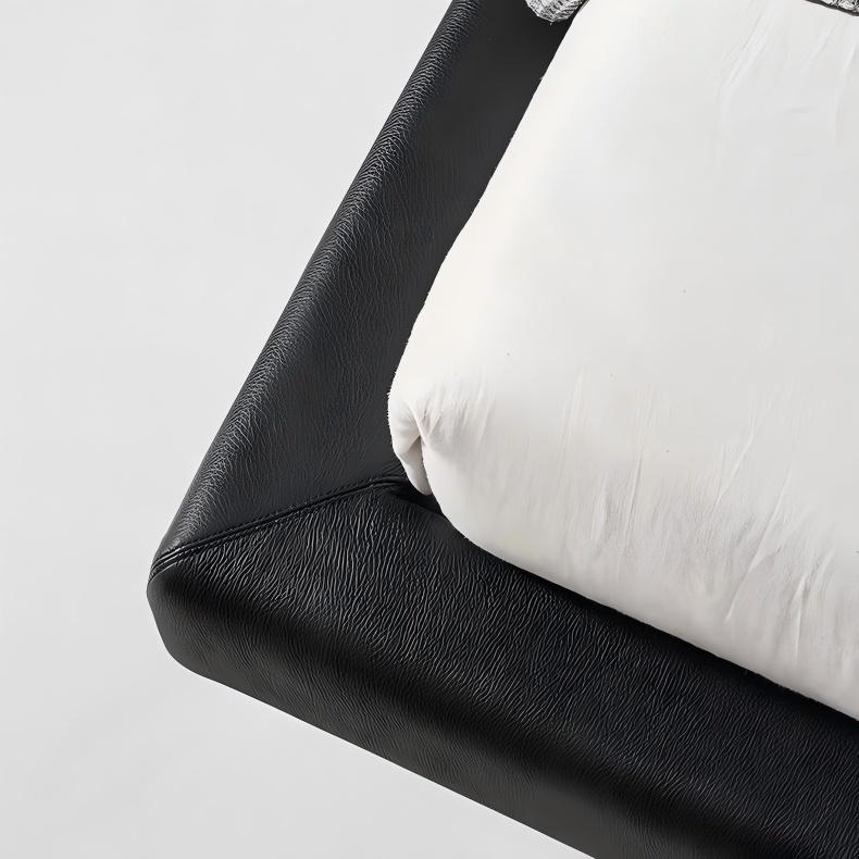 Charcoal Toast Leather Bed