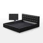 Sugar Cube Leather Bed
