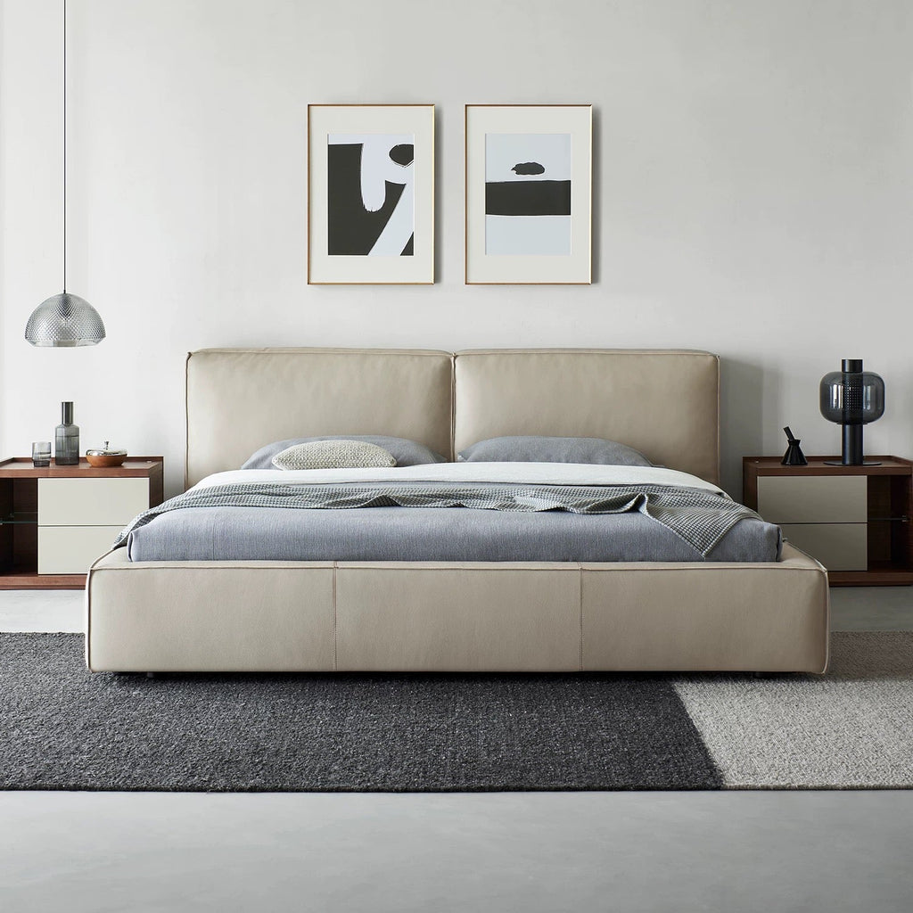 Pudding Leather Bed